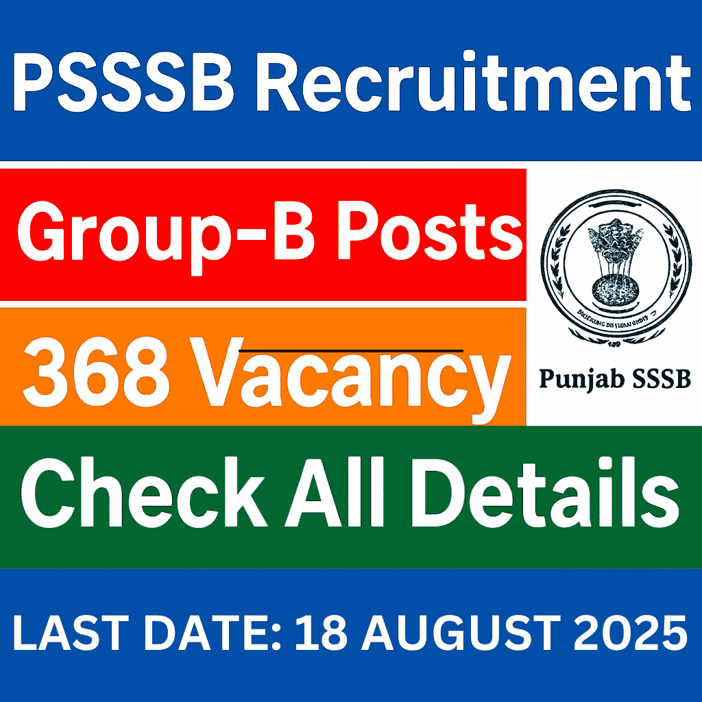 PSSSB Group B Recruitment 2025