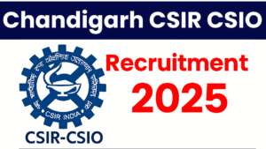 CSIR CSIO Scientist Recruitment 2025