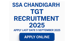 SSA Chandigarh TGT Recruitment 2025