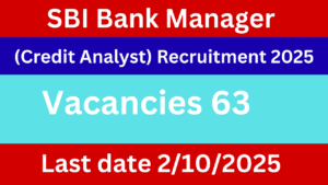 SBI Credit Analyst Recruitment 2025, SBI Manager Finance Jobs, SBI Specialist Officer Vacancy, SBI Bank SO Apply Online, SBI Corporate Credit Careers
