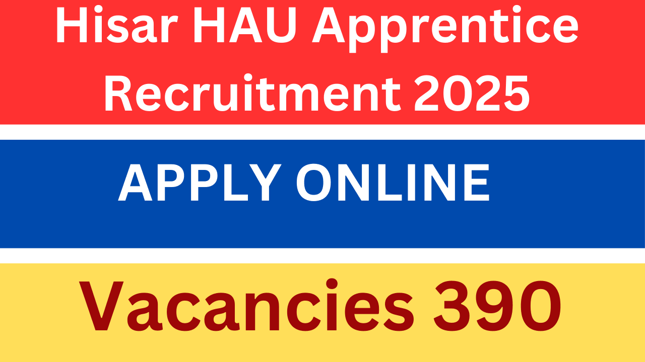 Hisar HAU Apprentice Recruitment 2025