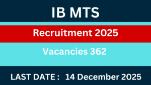 IB MTS Recruitment 2025