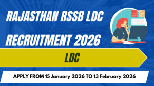 Rajasthan RSSB LDC Recruitment 2026