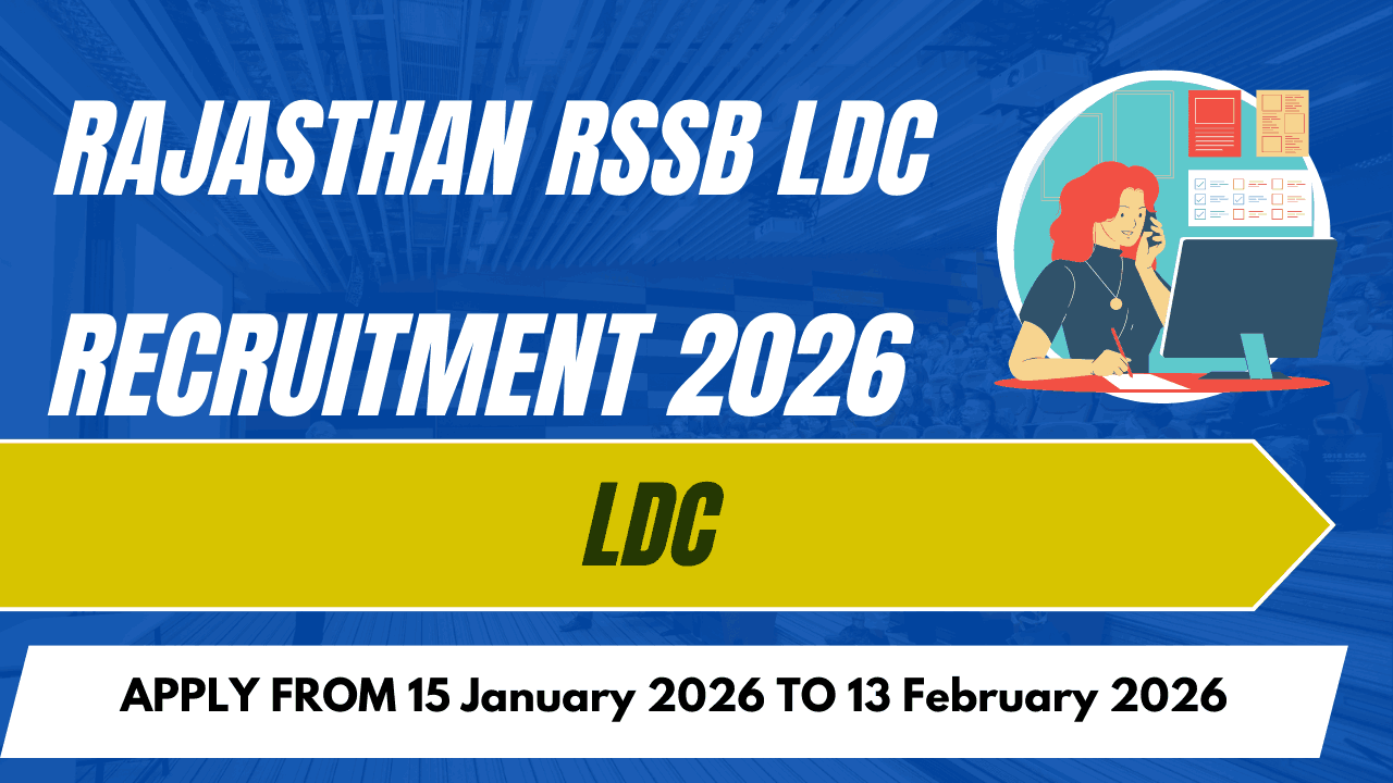 Rajasthan RSSB LDC Recruitment 2026