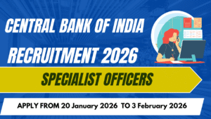 Central Bank of India Recruitment 2026