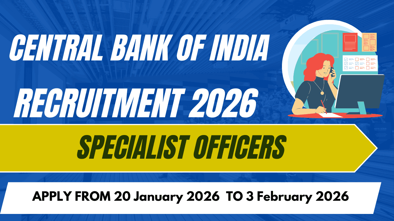 Central Bank of India Recruitment 2026