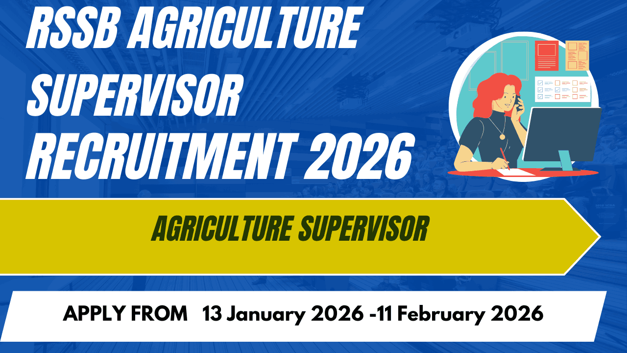 RSSB Agriculture Supervisor Recruitment 2026