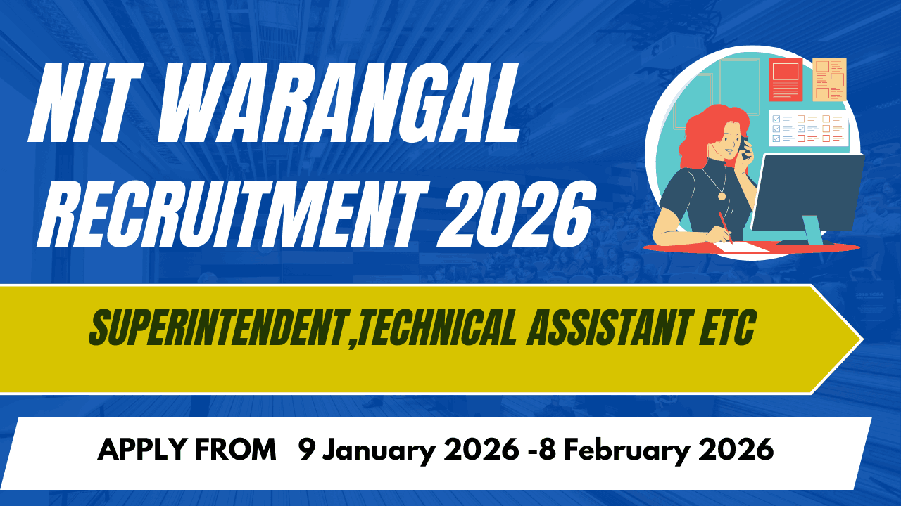 NIT Warangal Recruitment 2026