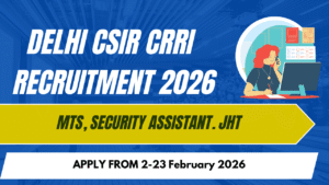 CSIR CRRI Recruitment 2026