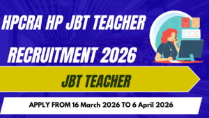 HPCRA HP JBT Teacher Recruitment 2026