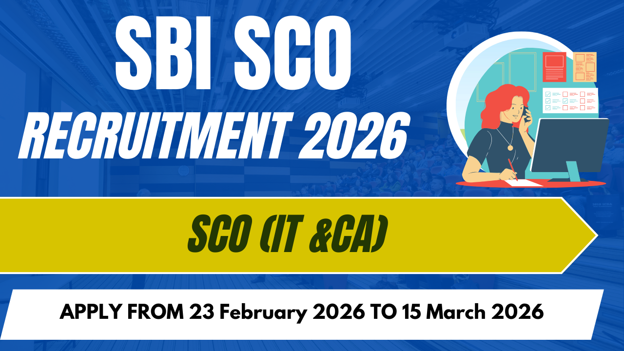 SBI SCO Recruitment 2026