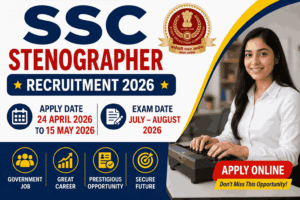 SSC Stenographer Recruitment 2026