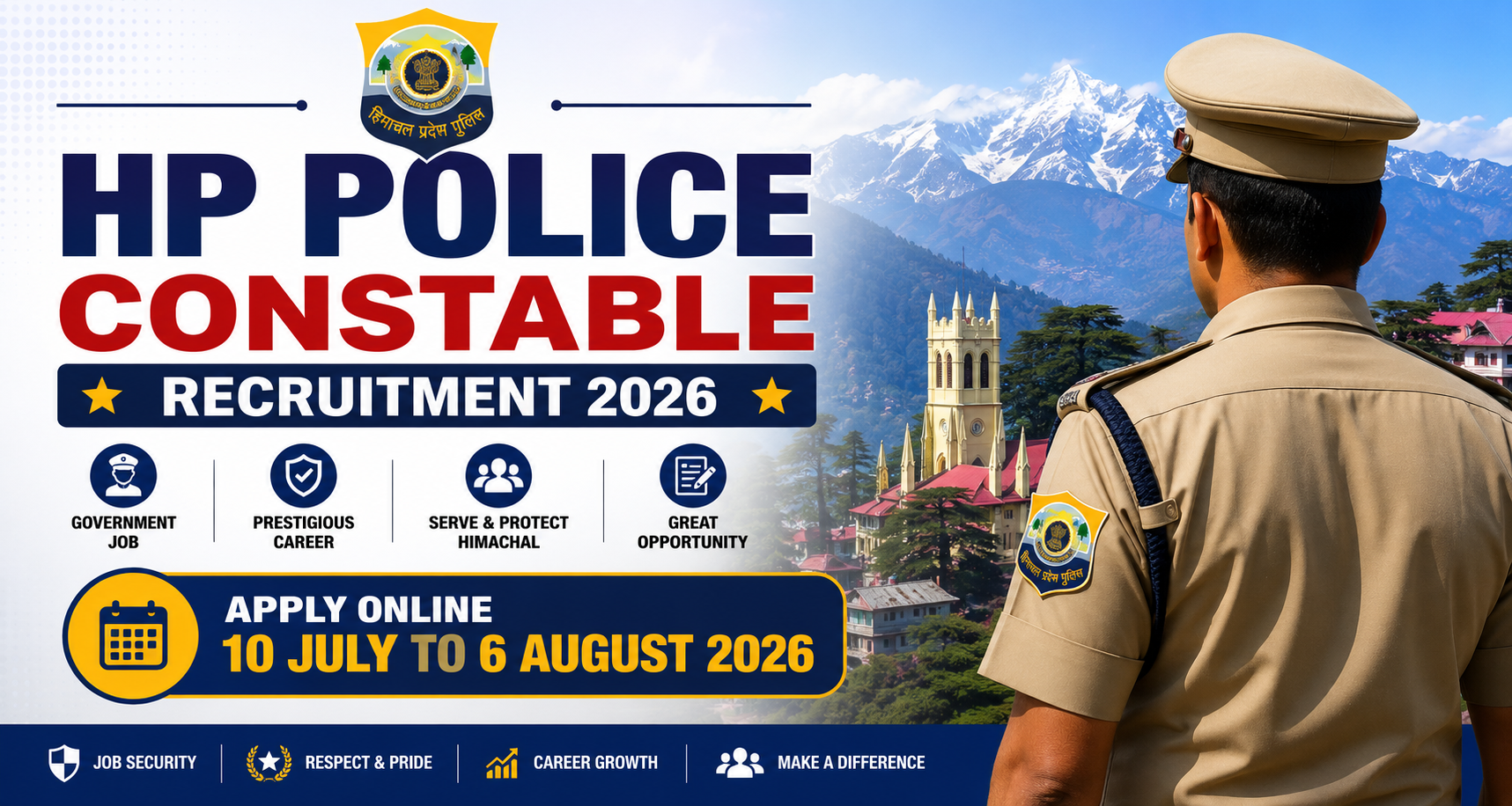 HP Police Constable  Recruitment 2026