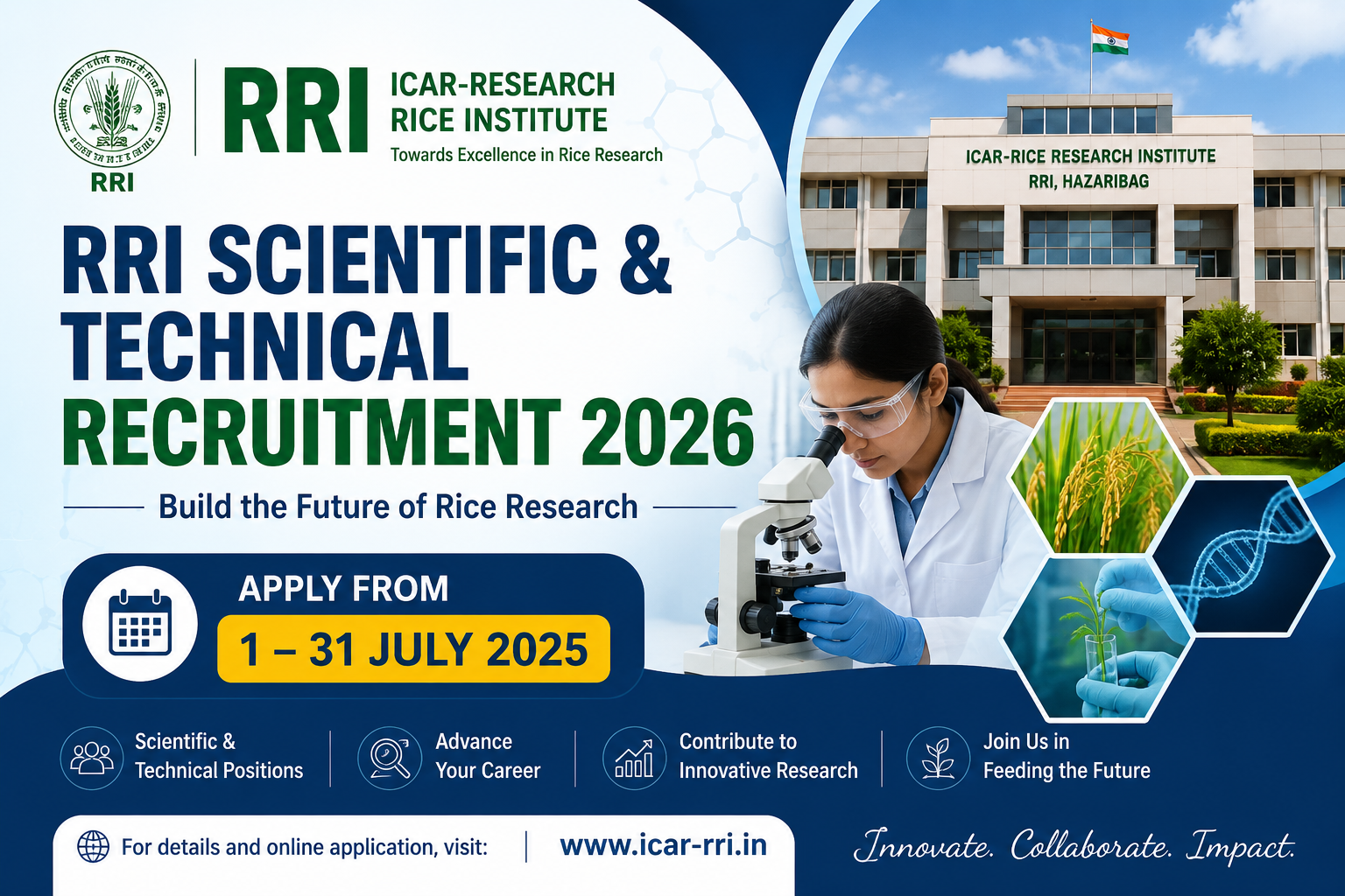 RRI Scientific & Technical Recruitment 2026